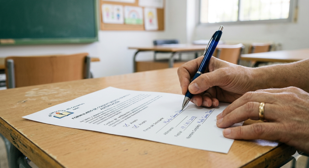 autorización imágenes menores centros educativos RGPD consentimiento familias