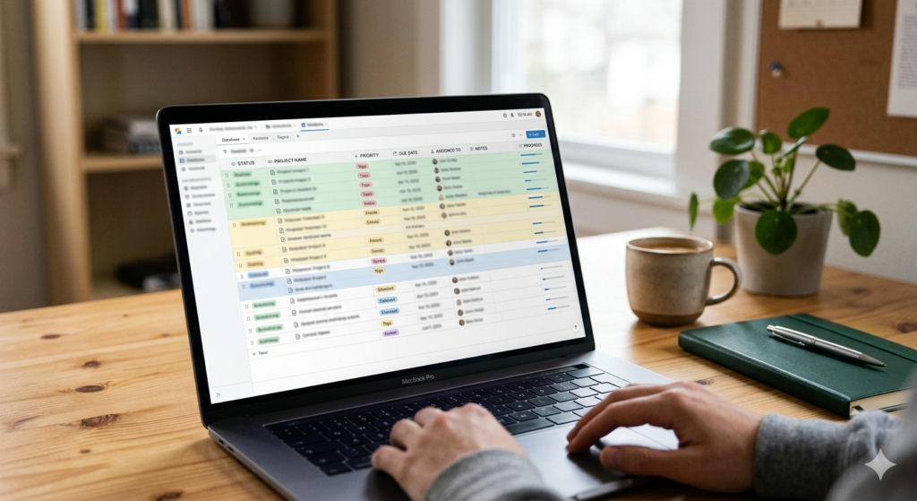 Notion oposiciones maestros panel control temario base datos