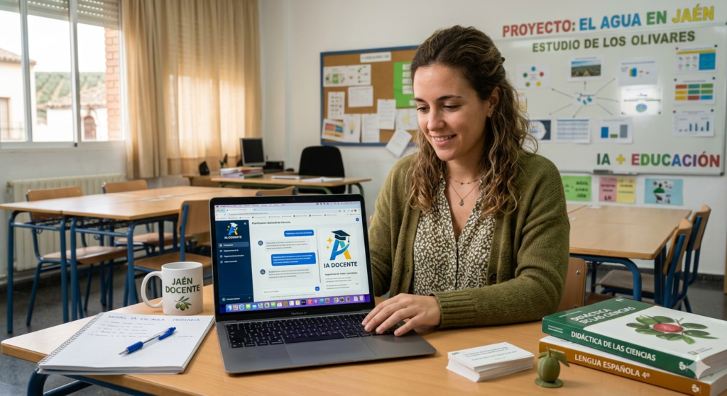 docente usando IA aula productividad herramientas digitales educación Claude ChatGPT