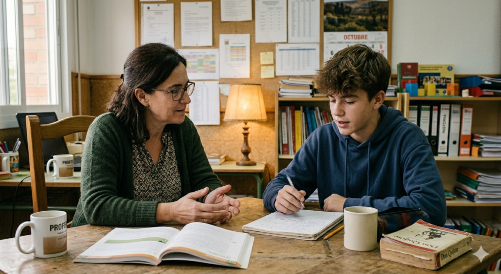conversación docente alumno uso IA trabajo integridad académica respuesta pedagógica