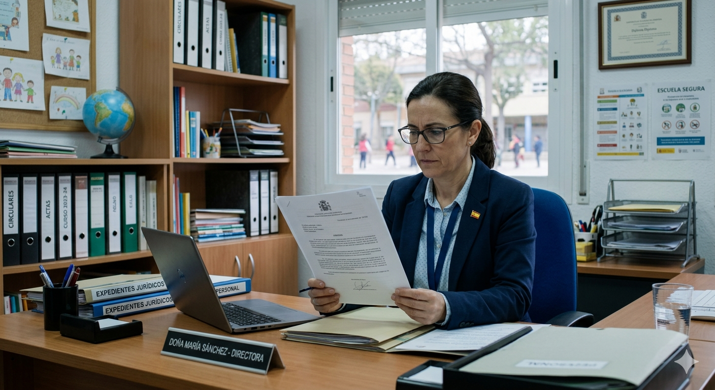 cambio de centro padres divorciados interés superior menor protocolo director colegio