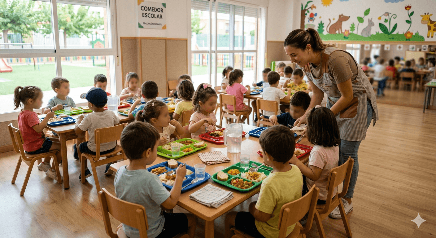 alergias alimentarias colegio comedor escolar atención monitor infantil