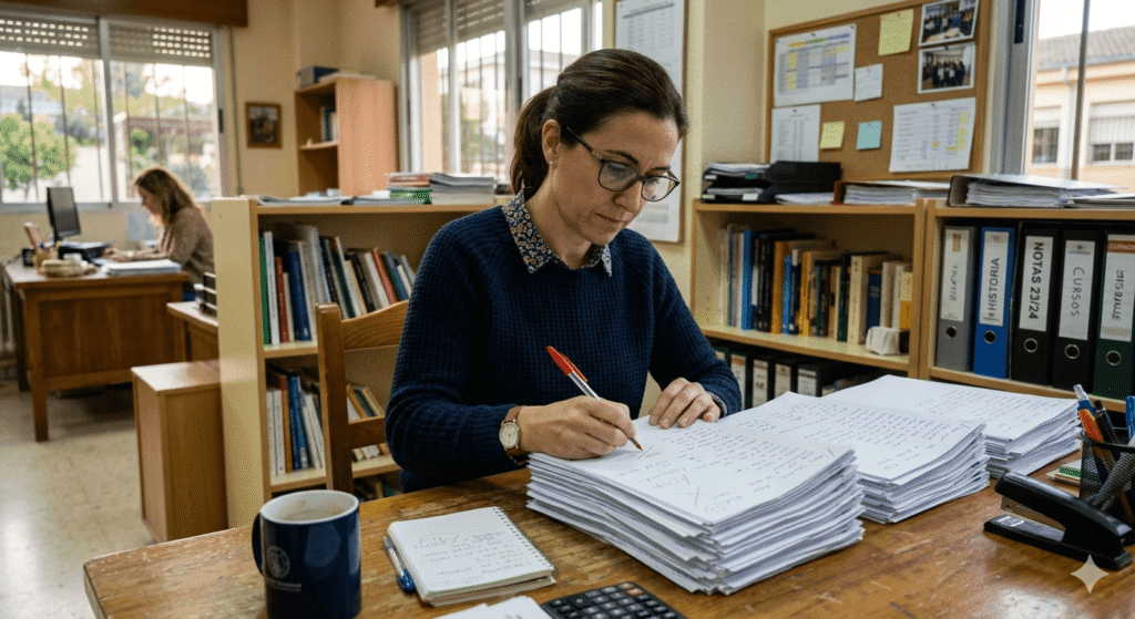 Errores frecuentes al publicar calificaciones en el centro educativo