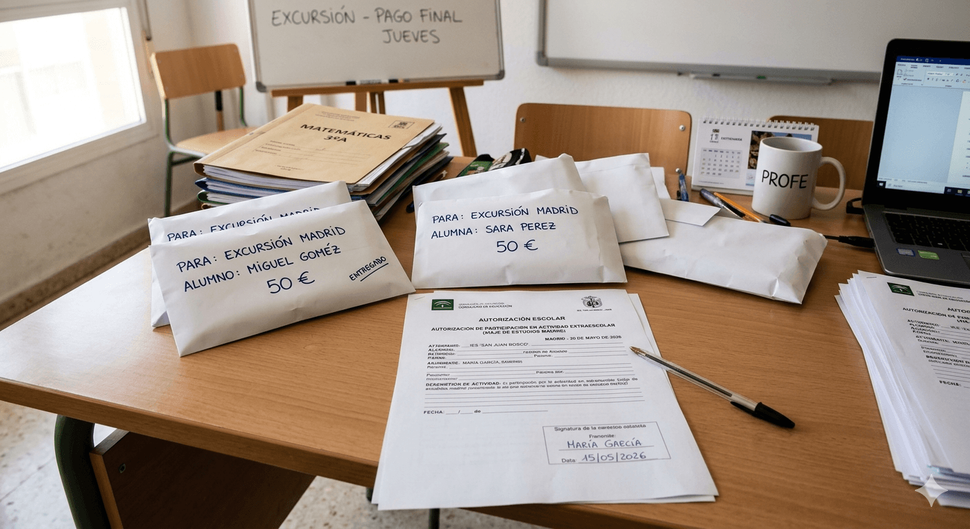 Gestión del dinero de las excursiones escolares en el aula
