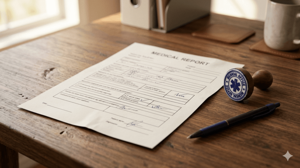  Informe médico para el permiso por enfermedad familiar del docente