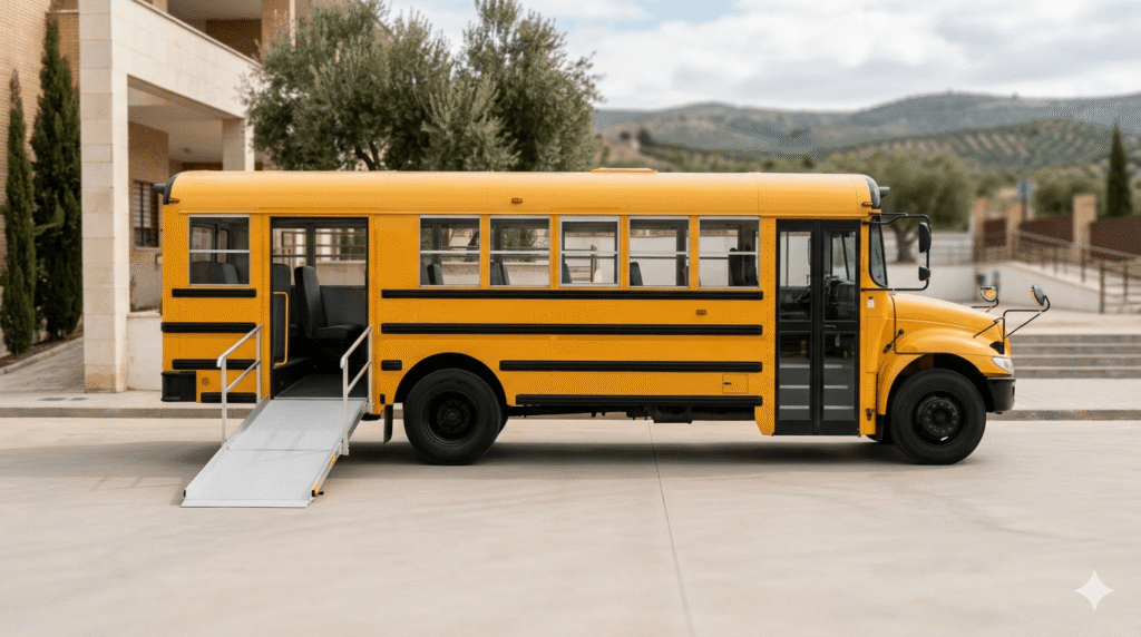 Transporte accesible en las salidas escolares para alumnos con NEE