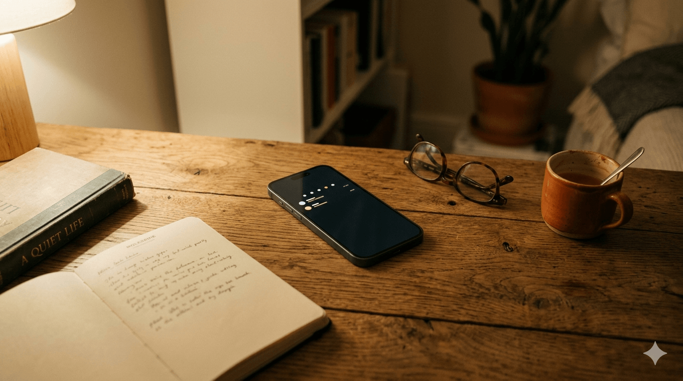 Ciberacoso escolar: pantalla de móvil con notificaciones en penumbra