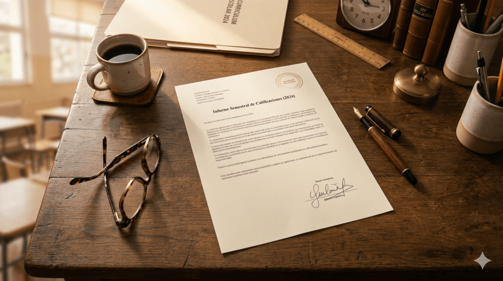 Documento de suspensión de asistencia firmado por dirección en despacho