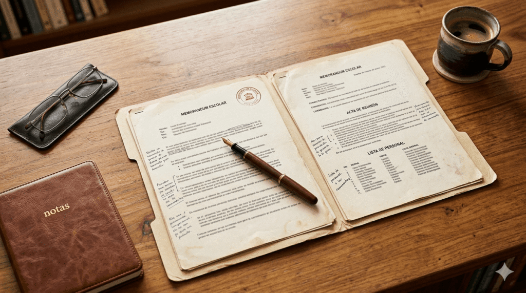 Documento sobre mesa de despacho de dirección al gestionar conflicto con familia